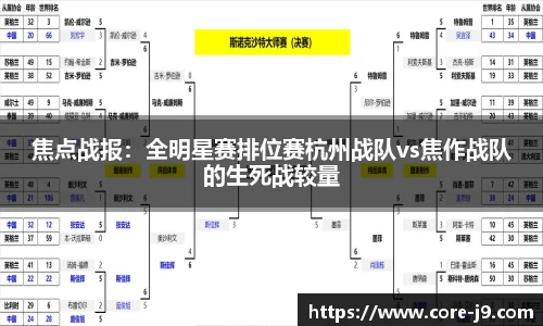 焦点战报:全明星赛排位赛杭州战队vs焦作战队的生死战较量
